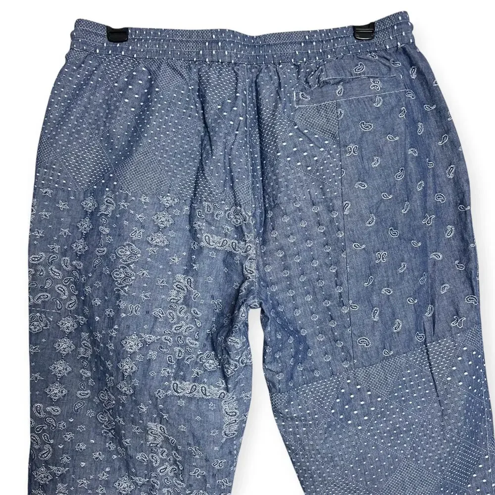 Kith Japanese Patchwork Jacquard Stryker Pant SIZE XL Light Indigo 2022 NWOT